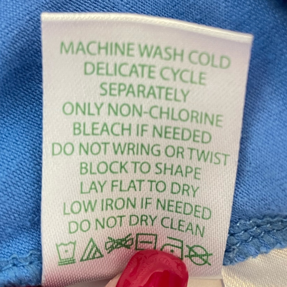 Lilly Pulitzer Madison Coastal Blue Maybe Gator Skort, Size Small - Picture 9 of 10